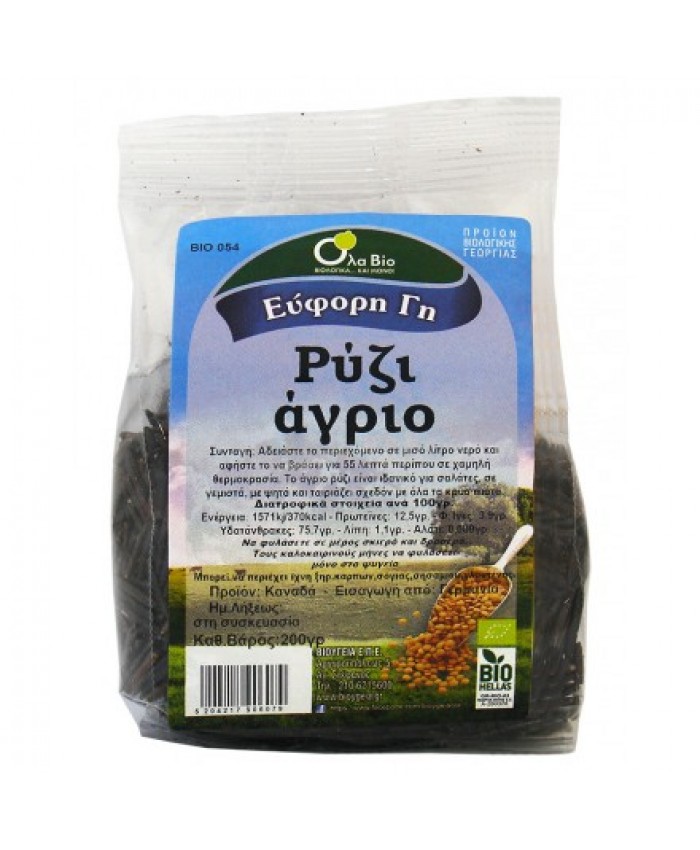 ΡΥΖΙ ΑΓΡΙΟ ΒΙΟ 200gr